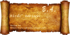 Biró Adrienn névjegykártya